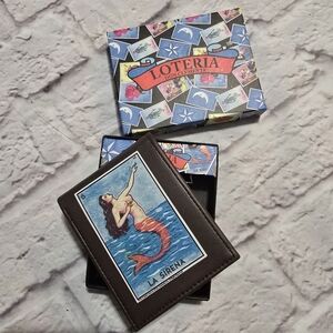 🆕️MEXICAN LOTERIA MENS' WALLET LA SIRENA